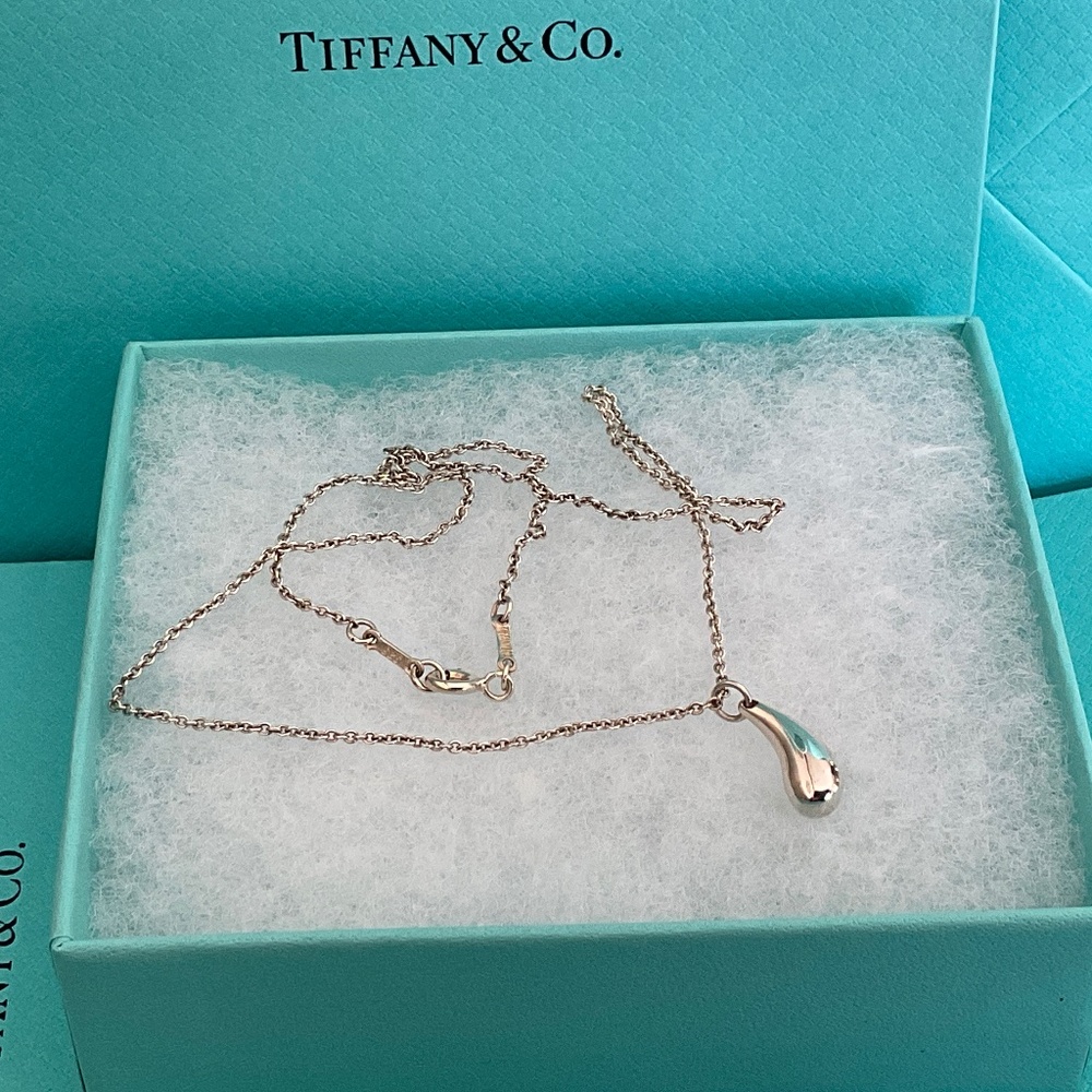 Tiffany Elsa Pretti drop necklace